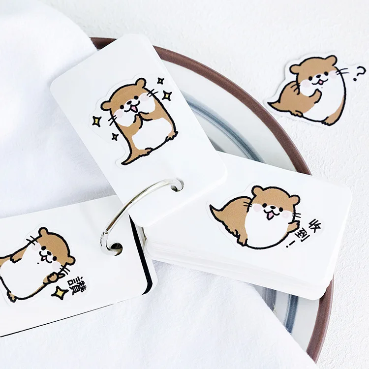 Mohamm น่ารักสัตว์ Otter Masking สติกเกอร์ Scrapbooking ไดอารี่ญี่ปุ่นเครื่องเขียนกระดาษ Deco อุปกรณ์โรงเรียน
