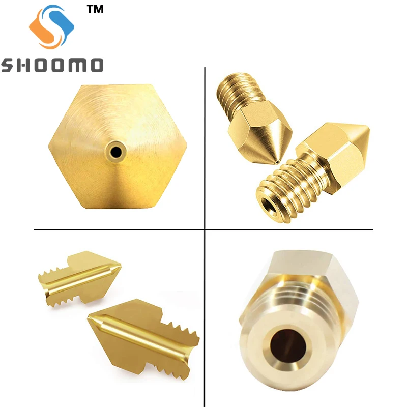 SHOOMO 3D Máy In Máy Đùn Bằng Đồng Vòi Phun Đầu In Cho Anet A8 Makerbot MK8 Creality CR-10 S4 S5 Ender 3 3Pro 5 Vệ Sinh Dụng Cụ