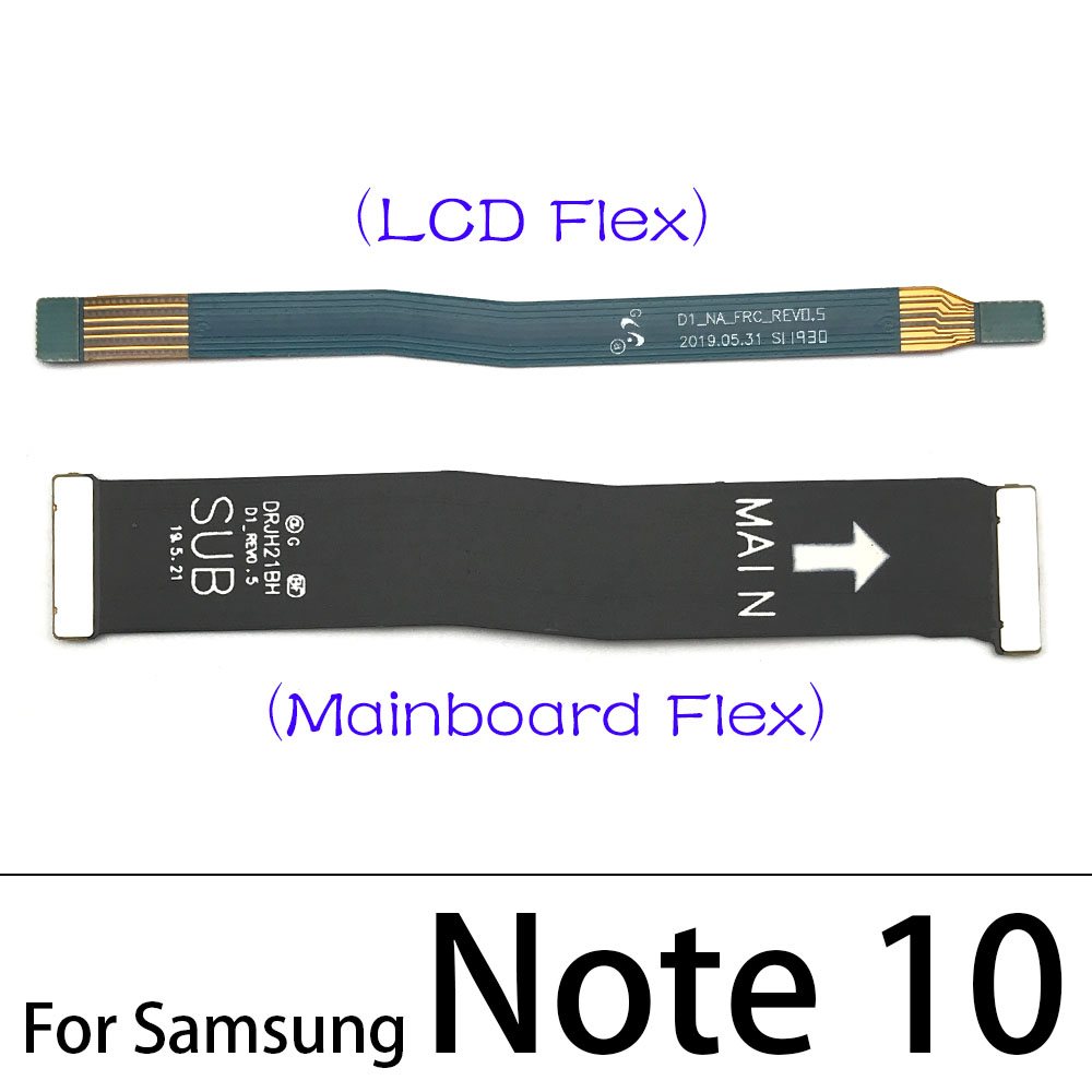 Cable flexible principal para Samsung Note 10 Lite Note 20 S10 Plus S20 Fe Ultra / Note 10 Plus 5G, conexión de placa base a cinta de pantalla LCD