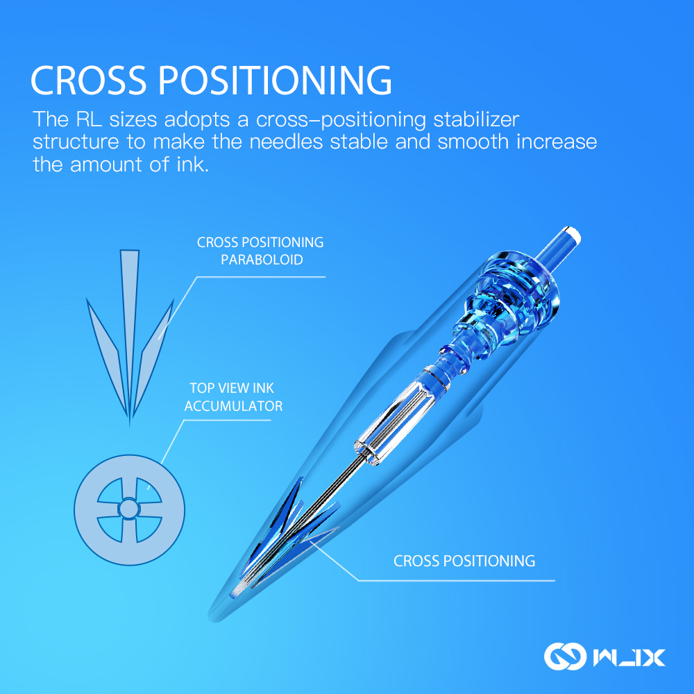 WJX 20 個 RL RLB RLT タトゥーカートリッジ針ラウンドライナー使い捨てメイクマシンペン針 Dragonhawk タトゥー用品