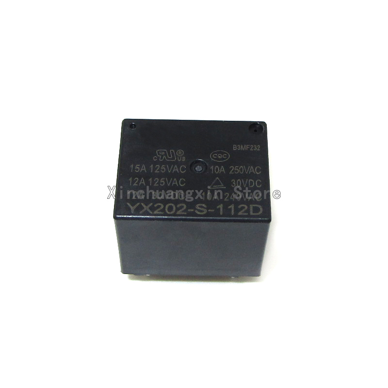 Chaleira do fogão do arroz do poder Relé geral, formulário-A, formulário-C, YX202-S-112D, 112DM, 112DMF, 4PIN, 5PN, 15A, 12V DC, original, 2 PCes
