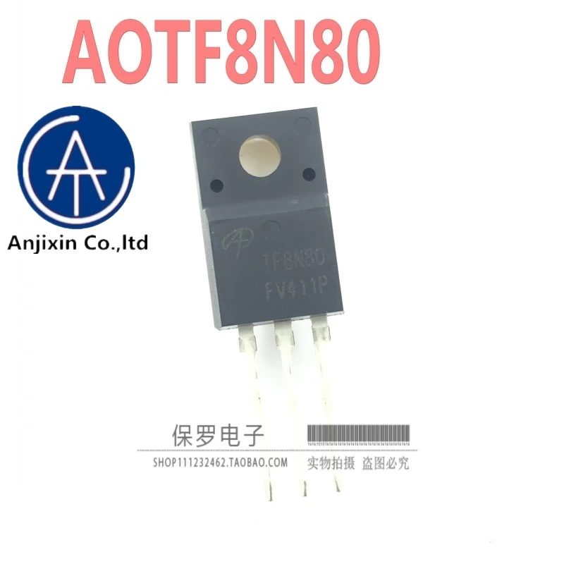 10 Uds 100% original nuevo FET AOTF8N80 TF8N80 TO-220F en stock