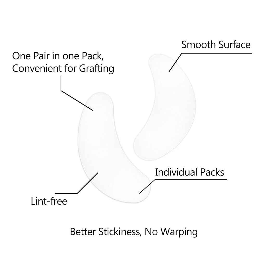 20/50/100pcs Eye Patches Eyelash Extension Under Eye Pads Makeup Eyelash Patches Tip Stickers Pads For Eyelash Extension Makeup