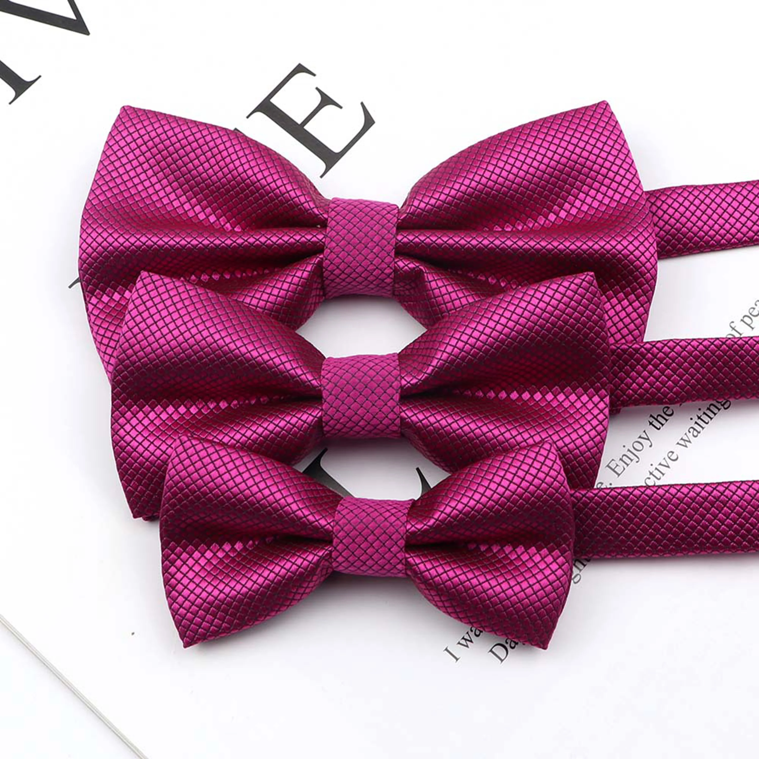 3 Size Cha Mẹ-Con Bowtie Bộ Đồng Màu Đáng Yêu Bé Thú Cưng Họ Bướm Hồng Champagne Xanh Dương Rượu Vang Đỏ Dễ Thương dây Thắt Nơ Phụ Kiện