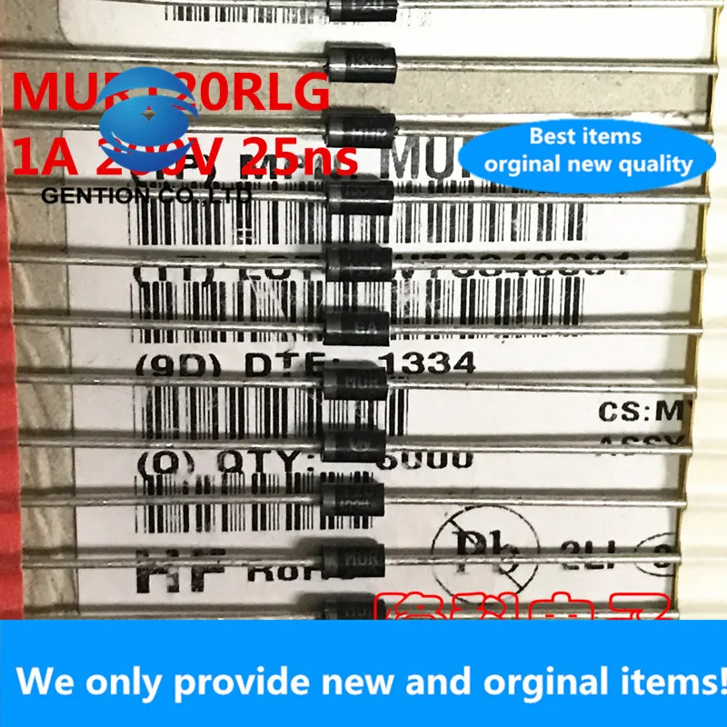 Diodo original MUR120RLG, 30 piezas, 100% nuevo, original, importado, respuesta ultrarrápida, 25ns, MUR120, vehículo eléctrico