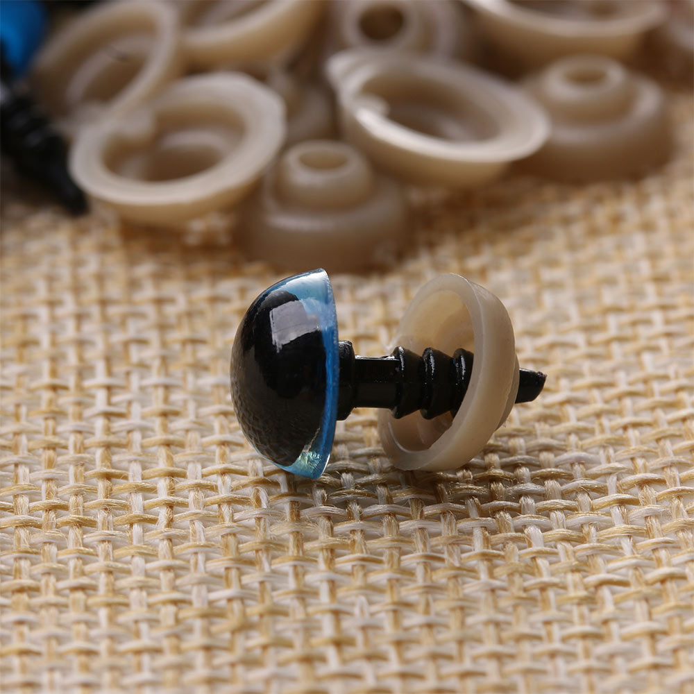 20 Chiếc/8/10/12/14 Mm Búp Bê Con Rối An Toàn Mắt Đồ Chơi Mắt Phối Màu Thủ Công Động Vật gấu Bông Đồ Chơi Nhồi Bông Với Máy Giặt Phụ Kiện