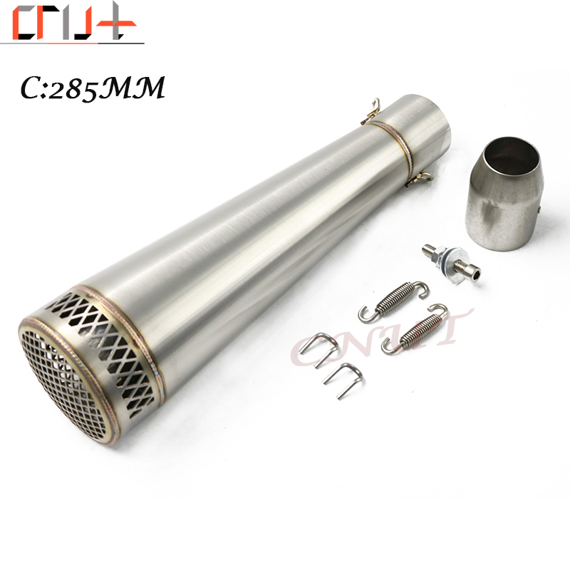 Knalpot Motor 51Mm Knalpot Motor Knalpot Modifikasi Silencieux Moto Escape untuk Z750 NINJA250 Z1000 MT09 MT07 Z900
