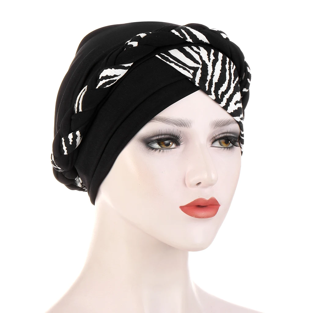 Estampado algodão muçulmano turbante cachecol para mulheres islâmico interno hijab turbante boné headwear árabe envoltório cabeça cachecol acessórios de cabelo chapéu