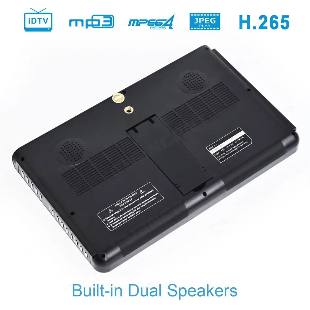 LEADSTAR 10นิ้ว HD ทีวีขนาดพกพา DVB-T2 ATSC ISDB-T Tdt Digital และ Analog Mini ขนาดเล็กโทรทัศน์สนับสนุน USB SD MP4 h.265 AC3