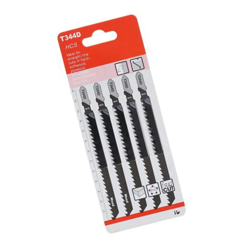 5 PACK จิ๊กซอว์ใบมีดตัดเครื่องมือสําหรับไม้แผ่นแผงยาวพิเศษ 6T T344D TOP 152 มม.งานไม้เครื่องมือสําหรับ Fast ตัดตรง