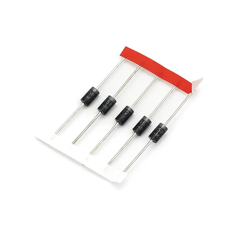 100 unids/lote conjunto de diodos rectificadores 1N4148 1N4007 1N5819 1N5399 1N5408 1N5822 FR107 FR207 componentes electrónicos kit surtido diy
