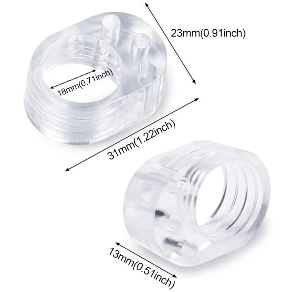 2-6 stuks Deurgreep Stopper Transparant PVC Deurgreep Buffer Muurbescherming Schokdemper voor Kantoor Thuis Keuken Slaapkamer