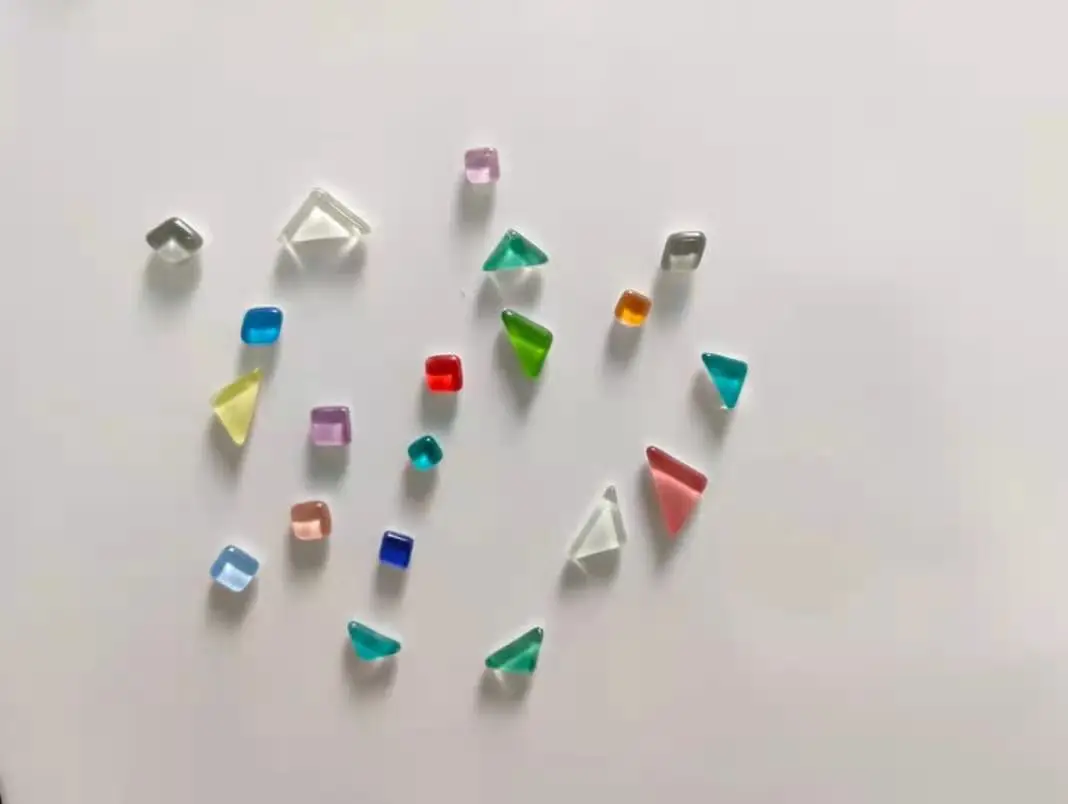 Tinh Tế Đóng Hộp 20 Chiếc Màu Rằn Ri Nâu Đất Kính Không Đều Pushpin Từ Tủ Lạnh Công Sở Dễ Thương Tin Nhắn Miếng Dán