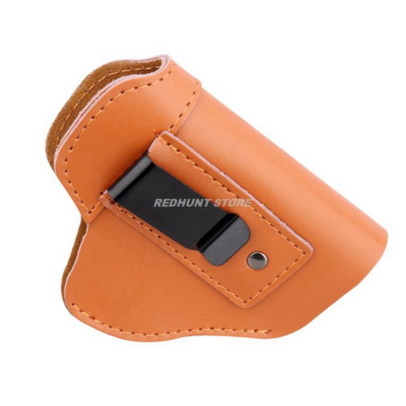 Left Tactical Leather Holster for Concealed Carry Airsoft IWB Gun Holsters for Glock 17 19 43/ Sig P365/ PX4 M9 9mm for Hunting