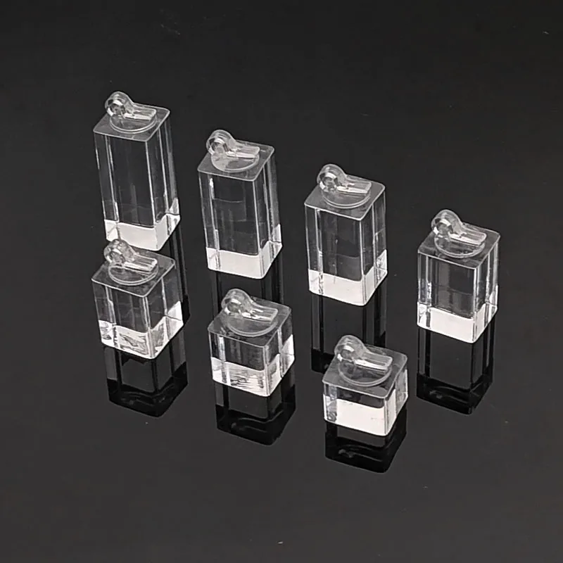 7 Chiếc Chiều Cao Khác Nhau Acrylic Tròn/Vuông Nhẫn Trang Sức Đỡ Giá Đỡ Đạo Cụ Chụp Ảnh Thể Hiện Gác