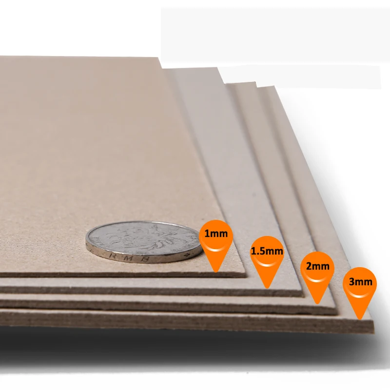 A4 A3 Gray Thicked Kraft Paper DIY Handmake Card Making Craft Paper Thick Paperboard Grey Cardboard 3MM Chipboard Backing Board