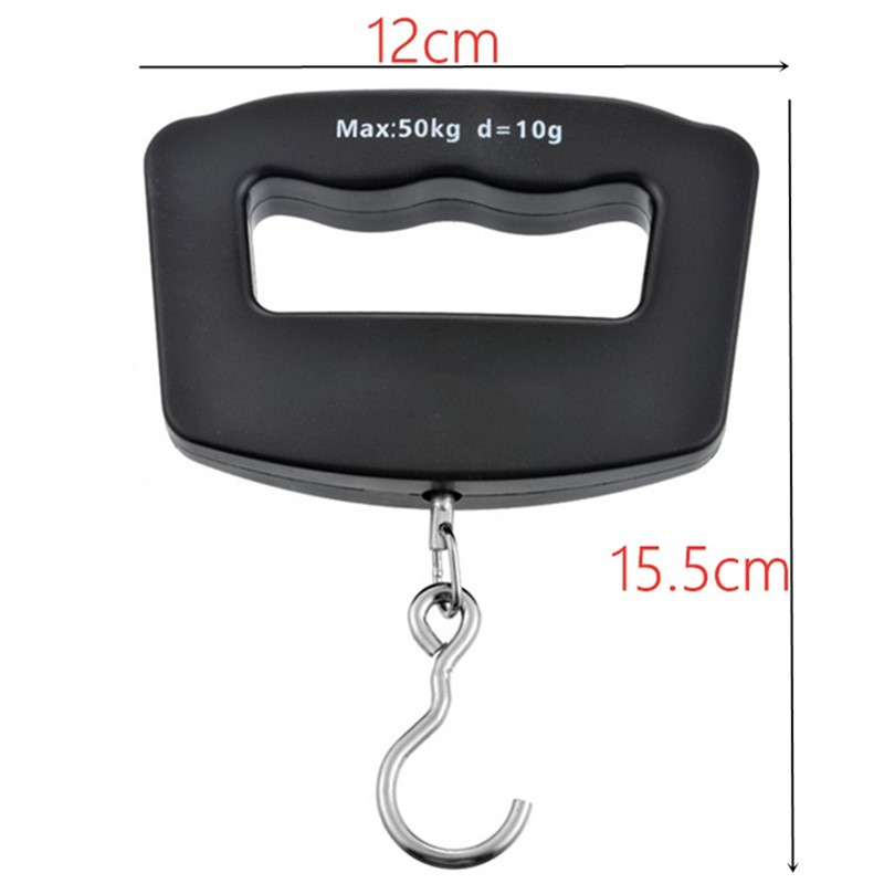 50Kg/10g Portable Hook Scale Digital Electronic Suitcase Weighting Luggage Fishing Hook Hanging Scale with Backlight