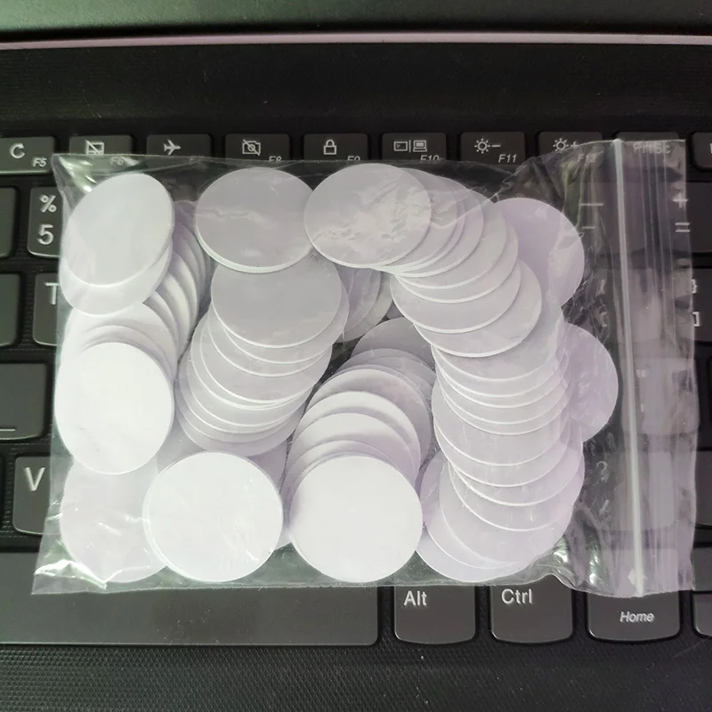100/50/20pcs Ntag215 moneta NFC Tag Key 13.56MHz Ntag 215 etichetta universale RFID etichette ultraleggere etichette per TagMo Forum tipo2