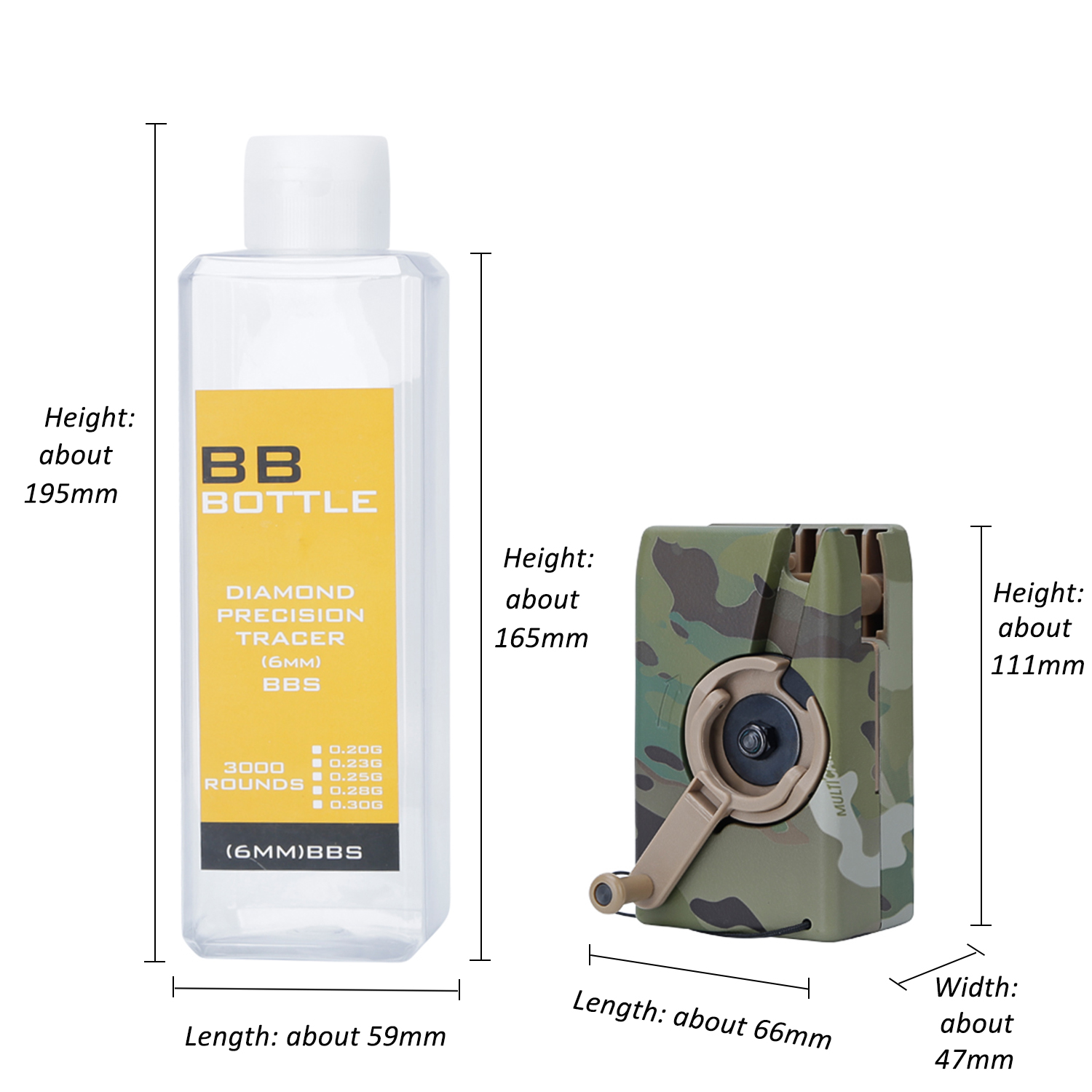 M4 BB Speed Loader 3000rd Rounds Handkurbel Aufbewahrungsflasche Speedloader Große Kapazität BB Konverter Paintball Zubehör