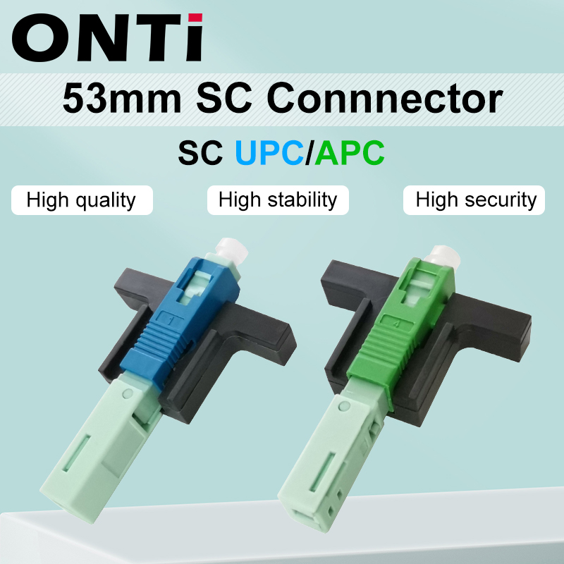 ONTi высокое качество 53 мм SC APC SM одномодовый оптический разъем FTTH инструмент холодный Соединитель Инструмент SC UPC волоконно-оптический Быстрый коннектор