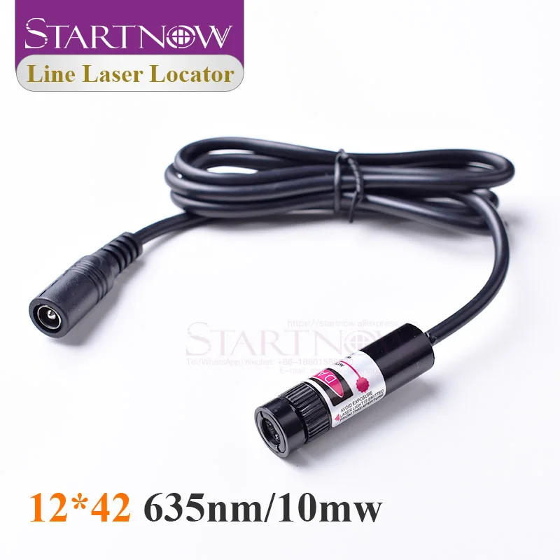 Localizzatore di linea rossa 635nm 10mw Localizzatore di moduli laser a infrarossi Posizionamento di linea laser rosso 660nm per macchina da taglio per pietra per la lavorazione del legno