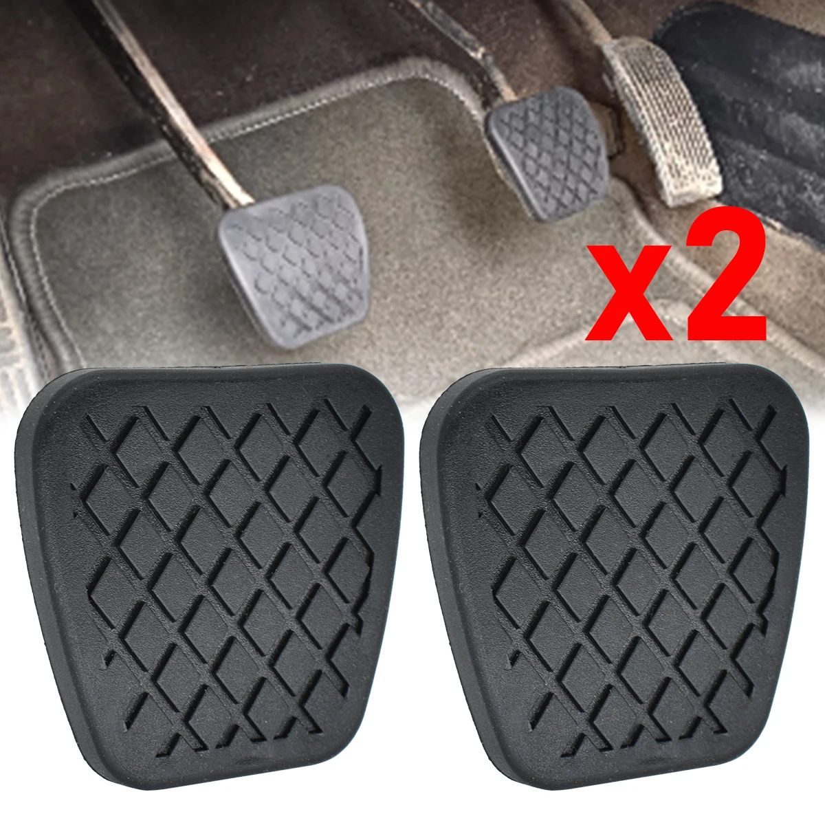 2 Chiếc Xe Phanh Chân Côn Miếng Lót Cao Su Dành Cho Xe Honda Civic Accord CR-V CRX Nguyên Tố Mở Đầu Acura Integra TSA RSX TL Sinh Lực Tự Động