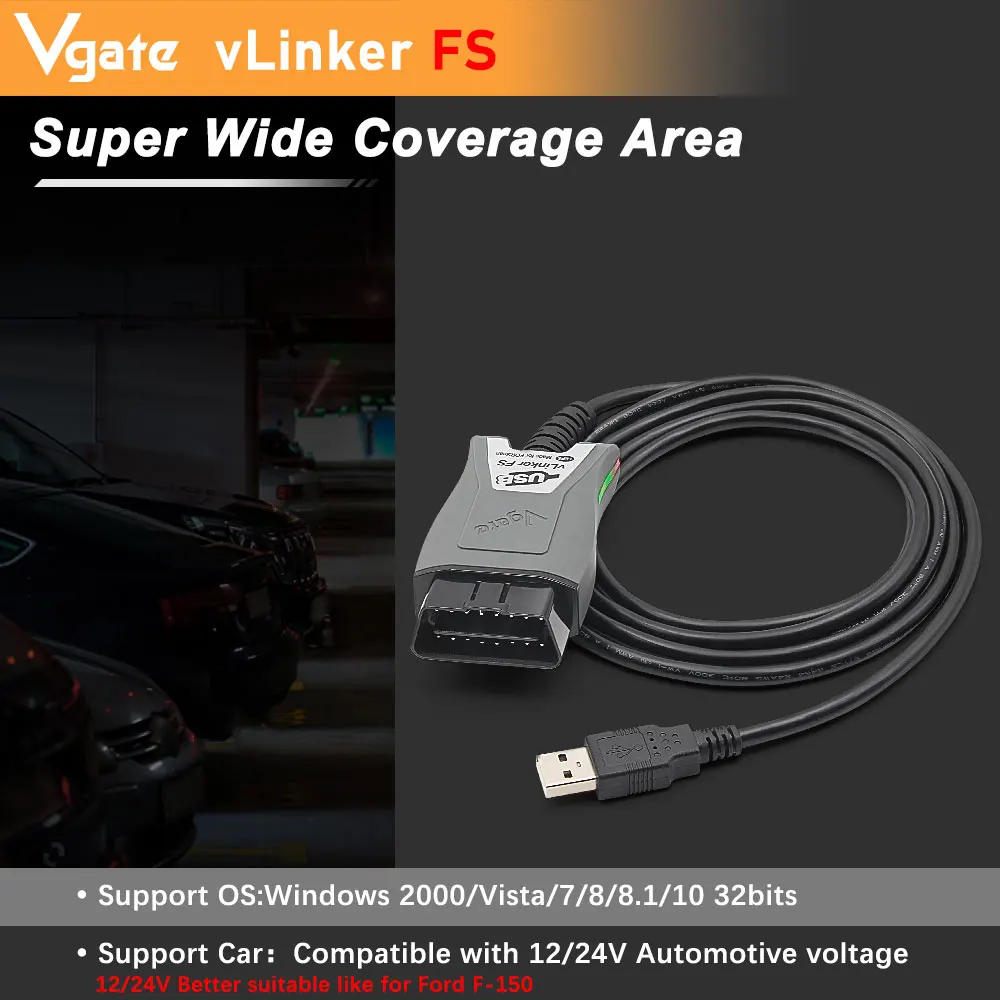 Vgate vLinker FS ELM327 Pour Ford FORScan HS/MS-CAN ORME 327 OBD 2 OBD2 Scanner Diagnostique De Voiture Outils D'interface OBDII Pour Mazda