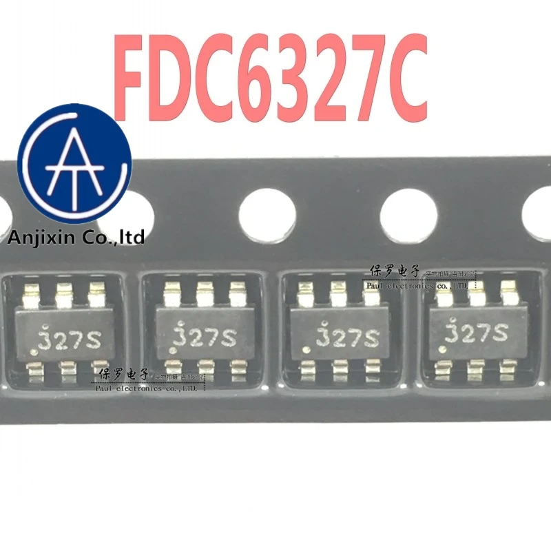Pantalla de seda original y newMOS, 100%, FDC6327C FDC6327, 327 SOT23-6, 10 Uds., stock real