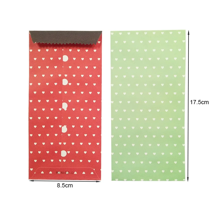 10 Cái/lốc Chấm Bi Sọc Bao Sáng Tạo DIY Giấy Thêu Sò Tặng Viết Thư Văn Phòng Phẩm Nghiên Cứu Đồ Dùng Học Sinh Tự Làm 195x85mm