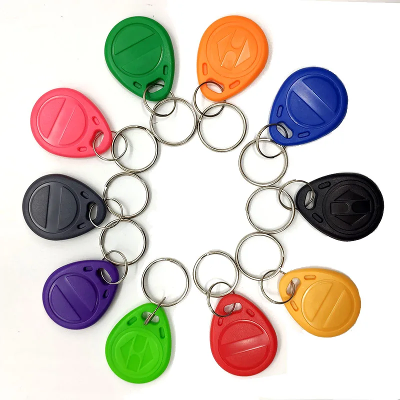 50 Uds 125KHz T5577 EM4305 llaveros regrabables etiqueta RFID duplicada 5200 copia de proximidad tarjeta de acceso ID Token Ring Cloner llavero