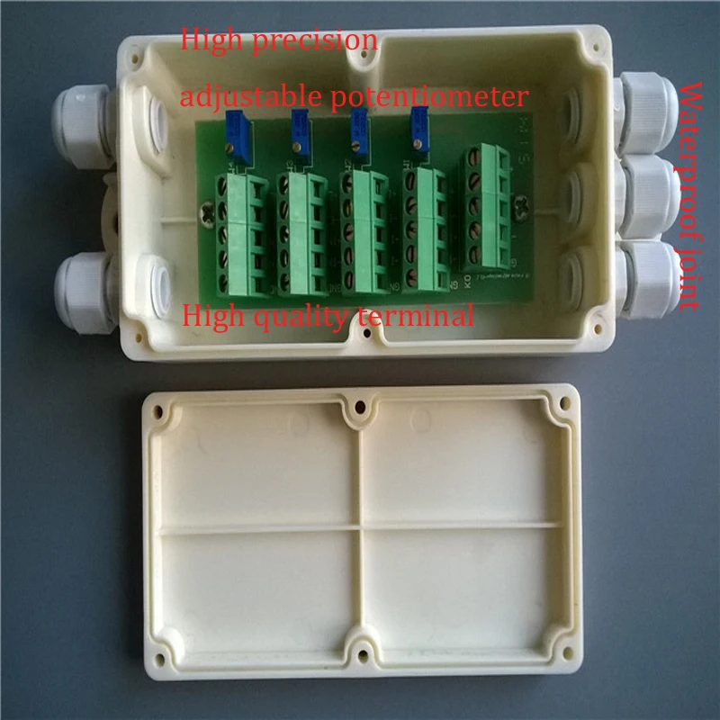 Cân Điện Tử Hình Nhựa Hộp Nối Với Mạch Thẻ 5 Lỗ Cho 4 Dây