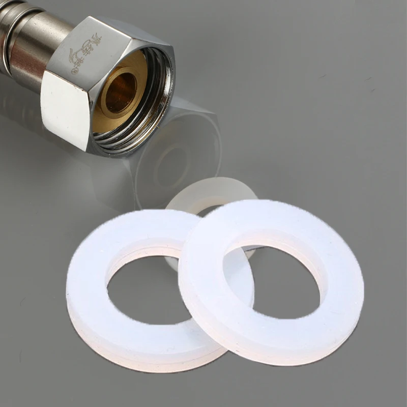 20 piezas 1/2 "3/4" 1 "junta plana de goma de silicona junta tórica arandela de sellado anillo de sellado de arandela de grifo de plomería