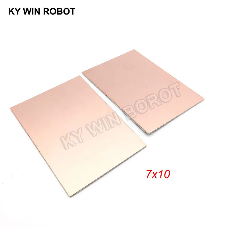 5 uds FR4 PCB placa revestida de cobre de doble cara DIY PCB Kit placa de circuito laminado 7x10cm