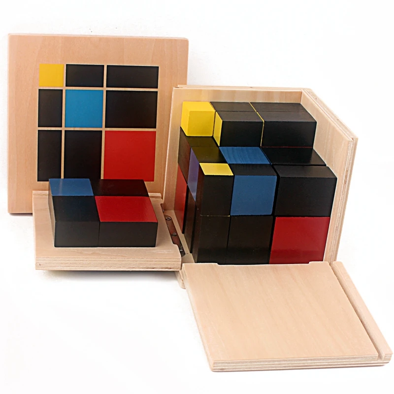 Montessori Số Học Đại Số Nhị Thức Khối Lập Phương Trinomial Khối Lập Phương Gỗ Đồ Chơi Toán Học Vật Liệu Cho Tiểu Học Bằng Gỗ Đồ Chơi Toán Học