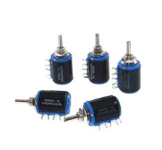 1 Chiếc WXD3-12-2W 100 220 470 1K 2K2 3K3 4K7 10K 22K 33K 47K Ohm 100R 220R 470R 2.2K 3.3K 4.7K WXD3-12 1W Chiết Áp + Tặng 1 Chiếc Núm Vặn