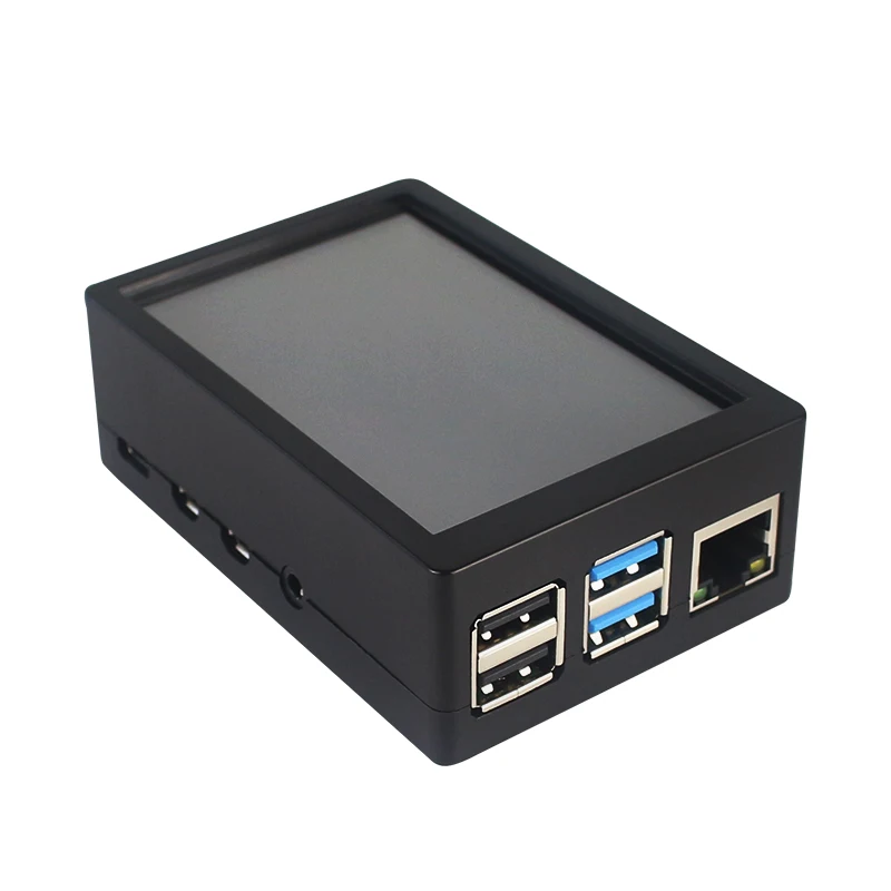 Pantalla táctil Raspberry Pi 3 B Plus de 3,5 pulgadas TFT LCD 480*320 GPIO Monitor ABS caja para Raspberry Pi 4 modelo B 3B + 3B