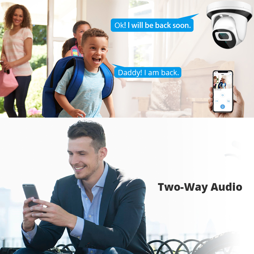 4MP IP Wifi カメラ Wi-Fi 2MP 1080P 監視カメラ屋内ホーム双方向オーディオワイヤレスセキュリティカマラ 2.8 ミリメートルビデオ CamHi カム