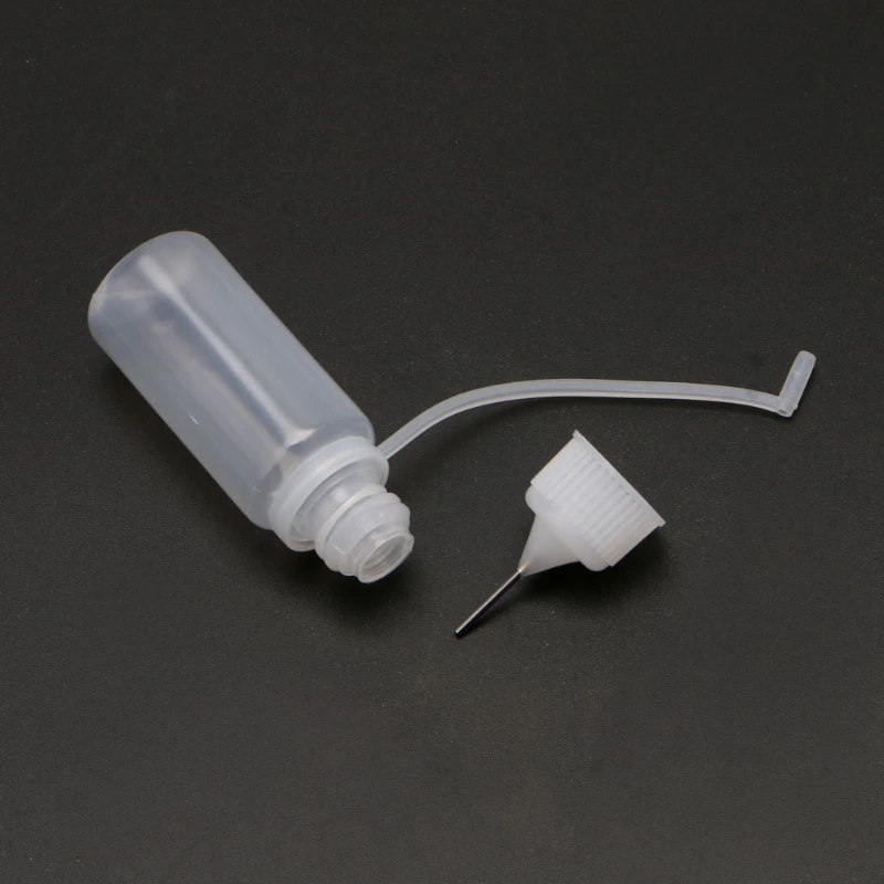 10 Chiếc 10Ml Nhựa Dính Khuôn Những Khe Nhỏ Tô Màu Chai Có Ống Bơm Kim Xử Lý Nhựa Chất Tạo Màu Chi Tiết Thủ Công Dụng Cụ