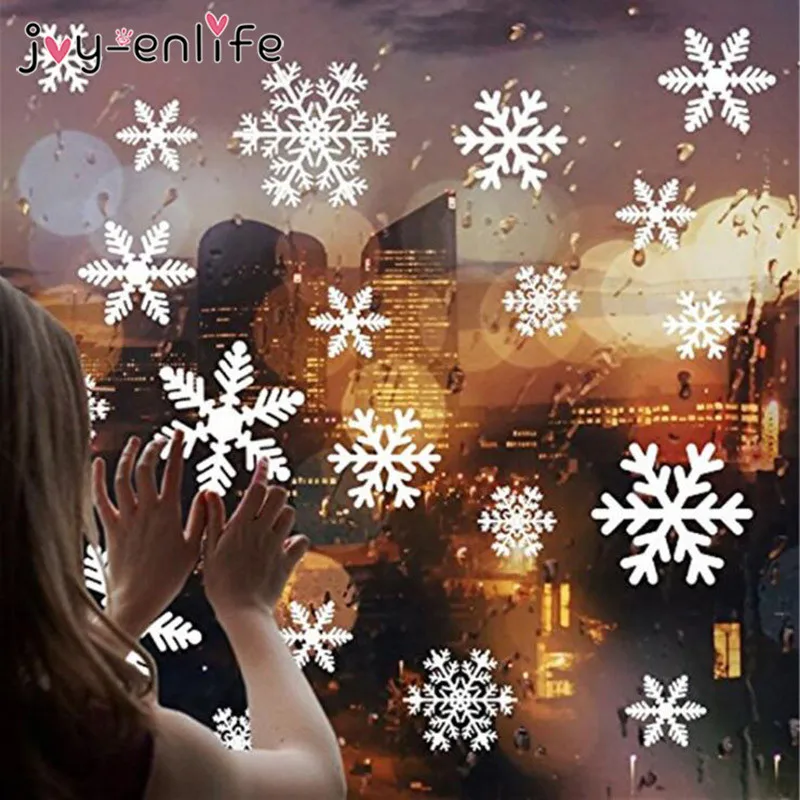 27 Chiếc Trắng Bông Tuyết Cửa Sổ Đề Can Dán Giáng Sinh Năm Mới Mùa Đông Phòng Dán Tường Merry Đồ Dùng Trang Trí Giáng Sinh Cho Gia Đình