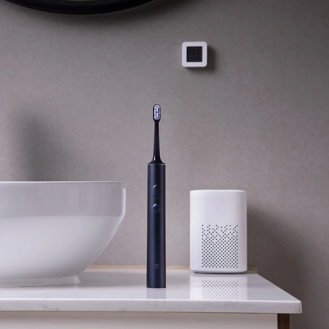2022 XIAOMI MIJIA T700 Âm Bàn Chải Đánh Răng Điện Làm Trắng Răng Siêu Âm Rung Răng Miệng Bàn Chải Cọ Thông Minh Ứng Dụng Màn Hình Hiển Thị LED
