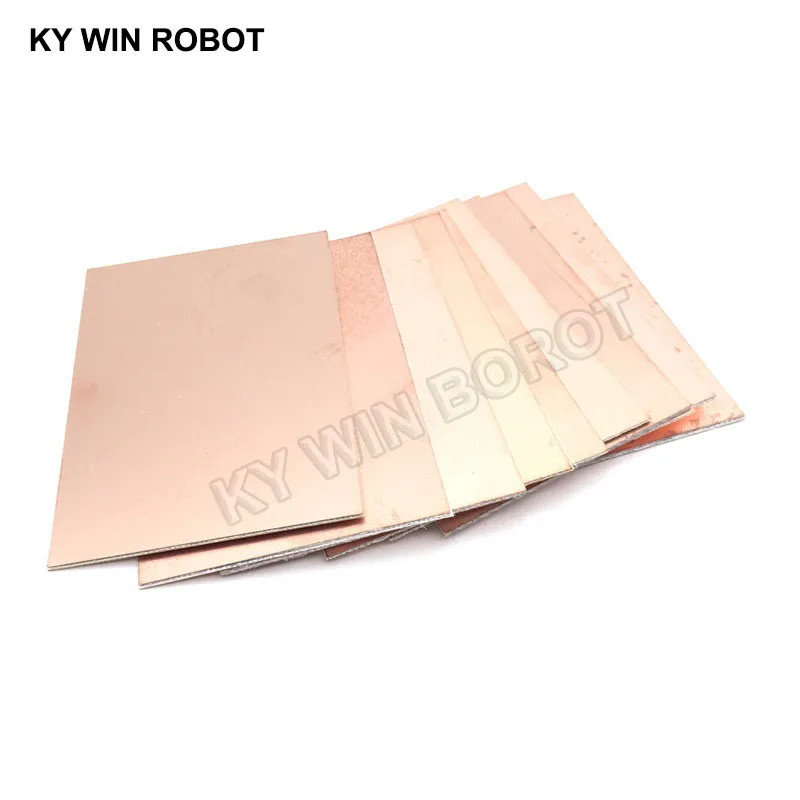 5 uds FR4 PCB placa revestida de cobre de doble cara DIY PCB Kit placa de circuito laminado 7x10cm