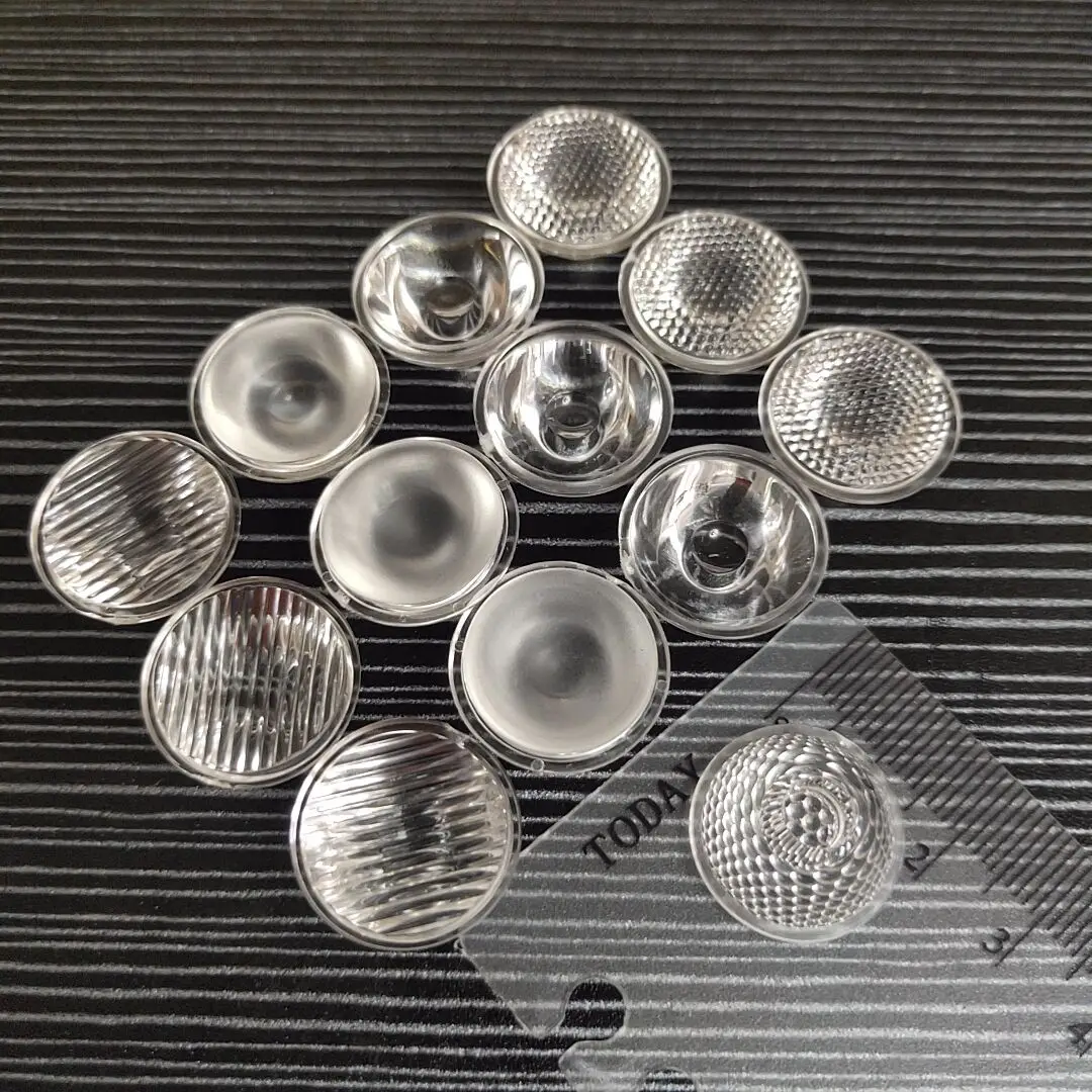 20MM/8/15/20/25/30/45/60/90/120 Độ Quang Học PMMA đèn LED Ống Kính Phản Quang Collimator Cho 1W 3W LED 5W Diode Chip Ánh Sáng Bóng Đèn
