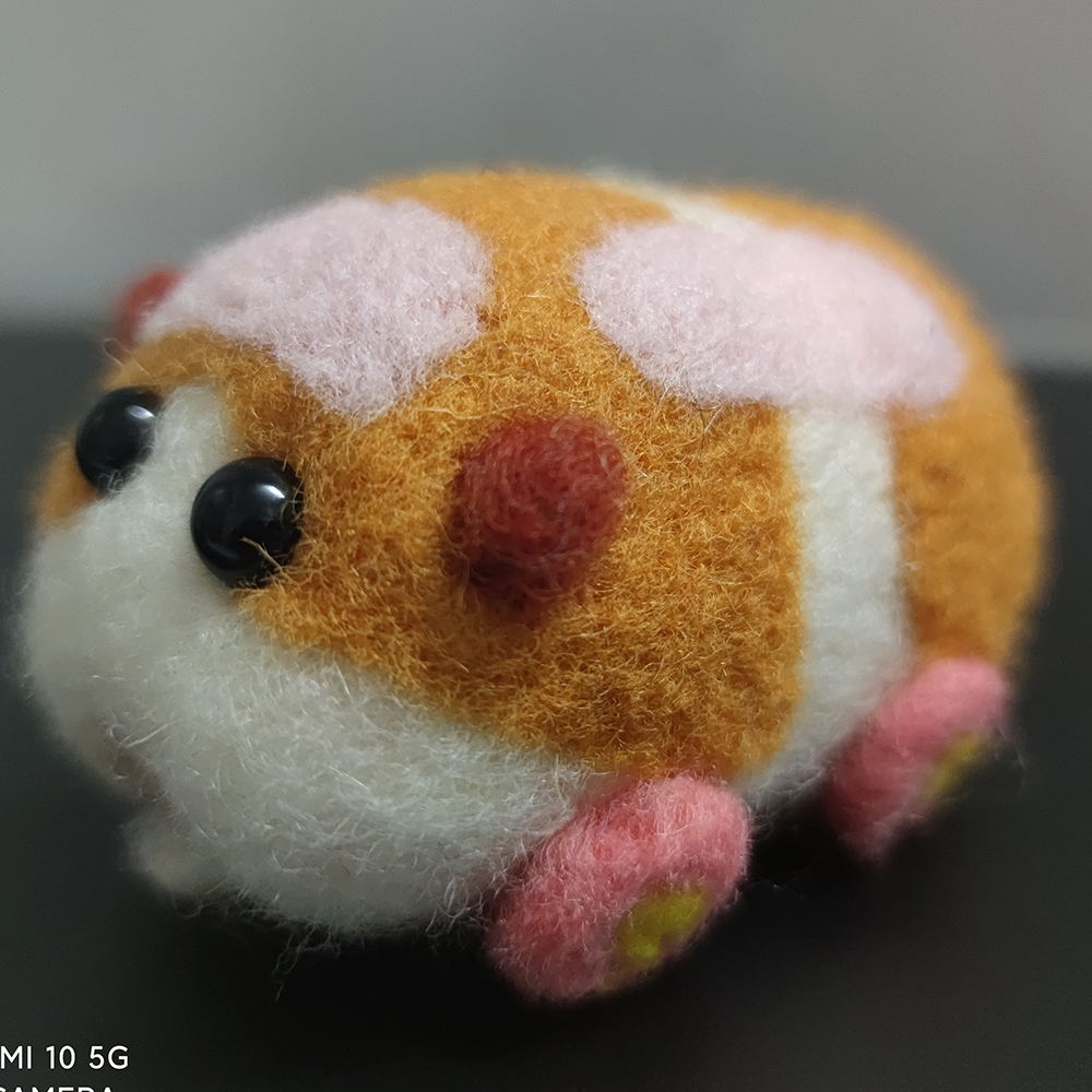 Finito Pui Pui Molcar giocattolo in feltro creativo simpatico animale fatto a mano bambola giocattolo in feltro di lana giocattolo in feltro di lana fai da te regalo per bambini