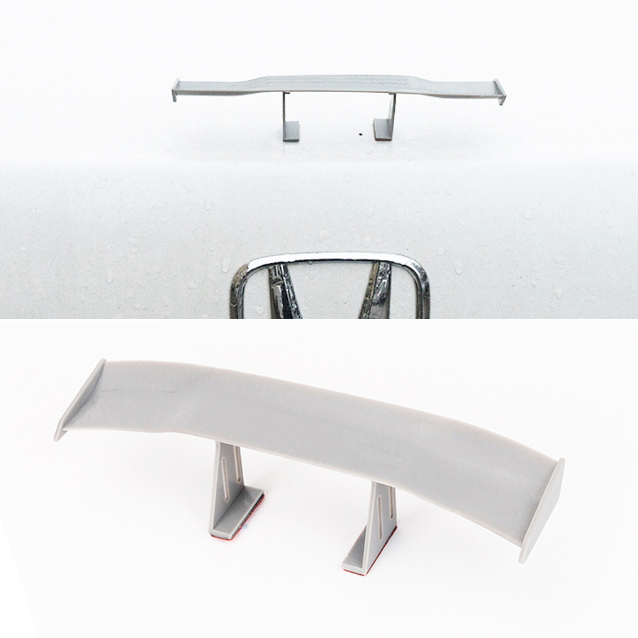 GT スタイルカーボンルック車のリアスポイラーミニウイング小型モデル装飾オートアクセサリーカースタイリング黒青赤白グレー