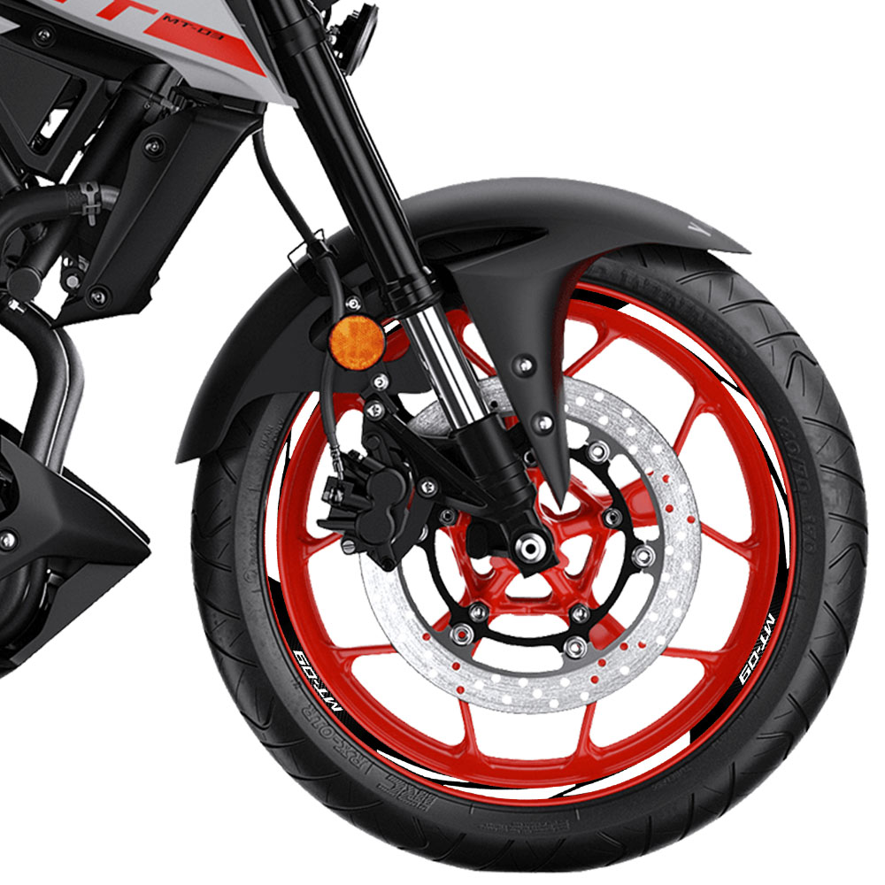 For MT-09 MT09 MT 09 Motorcycle Reflective Wheel Sticker Racing Rim Stripe Tape Decal Waterproof  Accessories