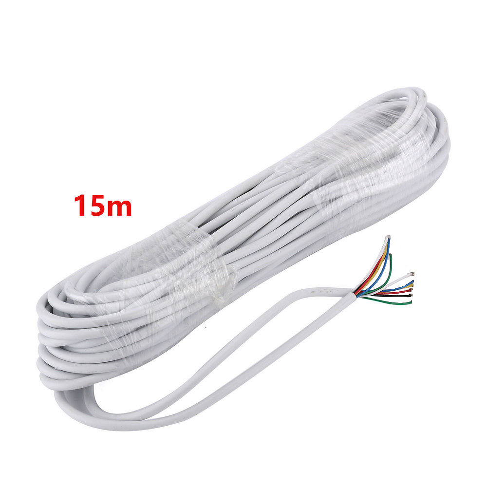 6 проводных кабелей 40 м 0,2x6P 10 м/15 м/20 м/30 м для видеодомофона