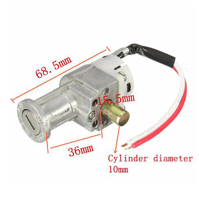 Mini cerradura Universal con 2 llaves para motocicleta, batería, cargador, bicicleta eléctrica