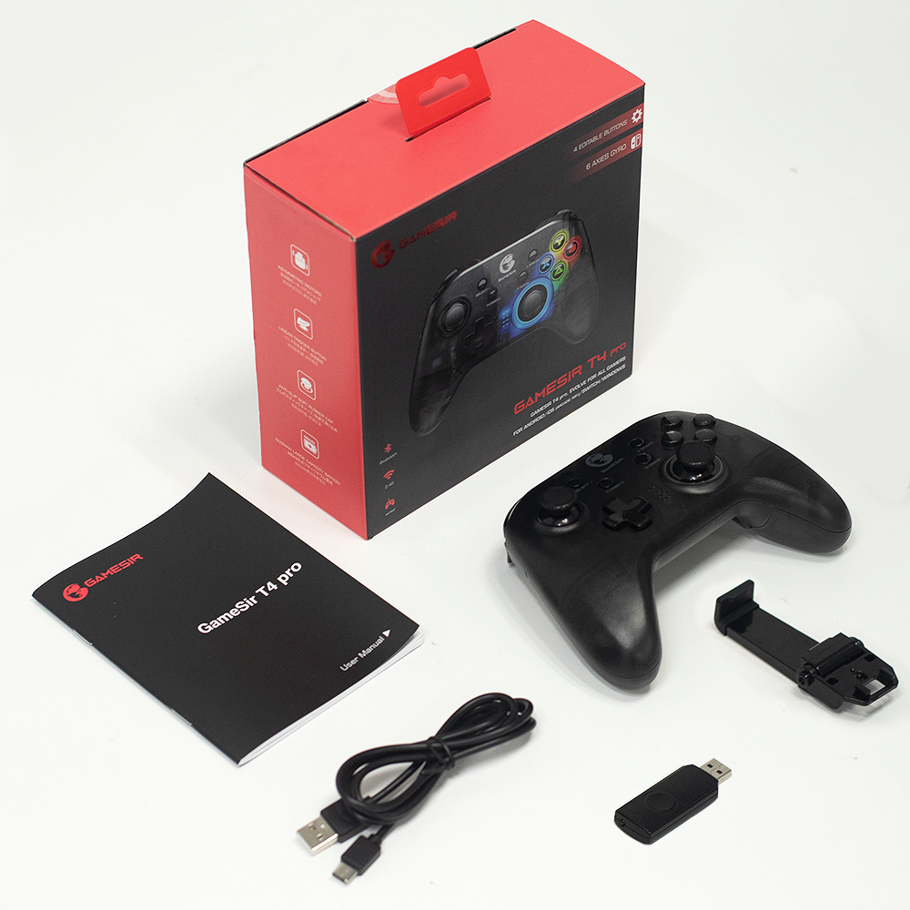 Беспроводной мобильный контроллер GameSir T4 Pro Bluetooth геймпад с 6-осевым гироскопом для Nintendo Switch, Android, iPhone, ПК, джойстик