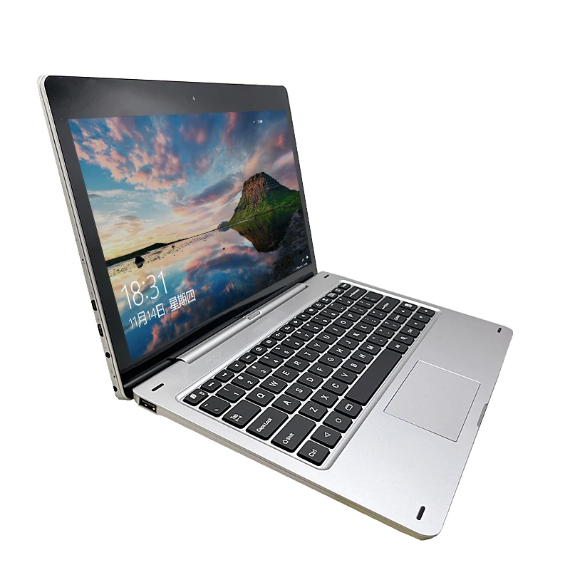 11.6 ''Tablet PC 2 em 1 com teclado de encaixe 2 GB DDR + 64 GB Windows 10 WIFI G12 Touching Screen1366 * 768 IPS câmera dupla