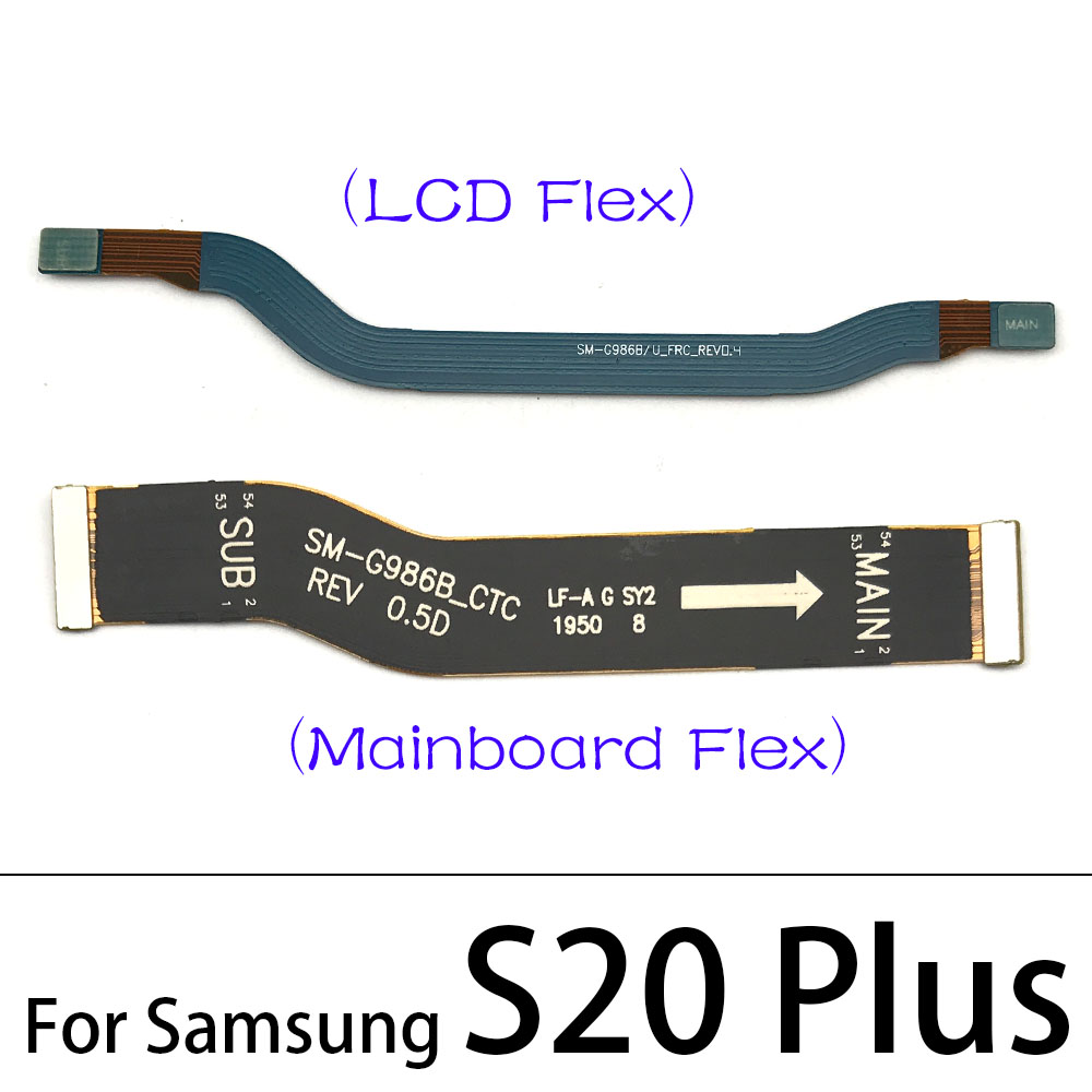 Cable flexible principal para Samsung Note 10 Lite Note 20 S10 Plus S20 Fe Ultra / Note 10 Plus 5G, conexión de placa base a cinta de pantalla LCD